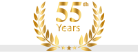 55 years logo